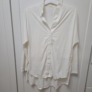 ADAY Medium White Button Down Shirt Capsule Something Borrowed